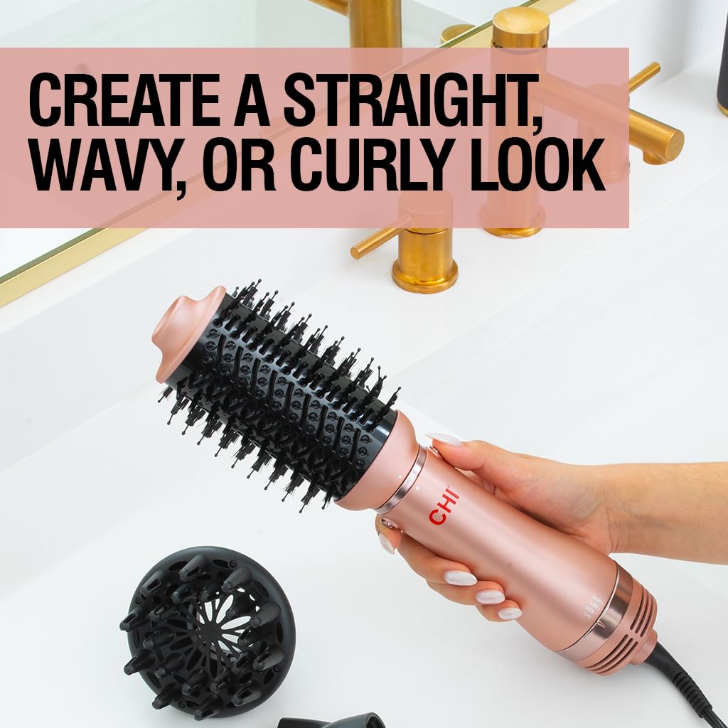 CHI Volumizer 4-in-1 Blowout Brush, Rose Gold