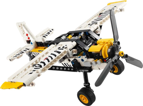 LEGO Technic Bush Plane Toy - Buildable Airplane Toy for Kids, Boys and Girls, Ages 8+ - Model Airplane Gift with Spinning Propeller, 4-Cylinder Piston Engine, and More - 42198