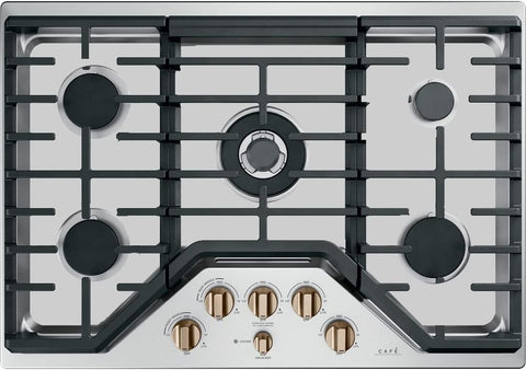 CookTop Protector for General Electric GE Gas CookTop, Custom Fit Ultra Thin Reusable Burner Splatter Spill Guard Protective Cover Liner in Silver - CGP95303MS2