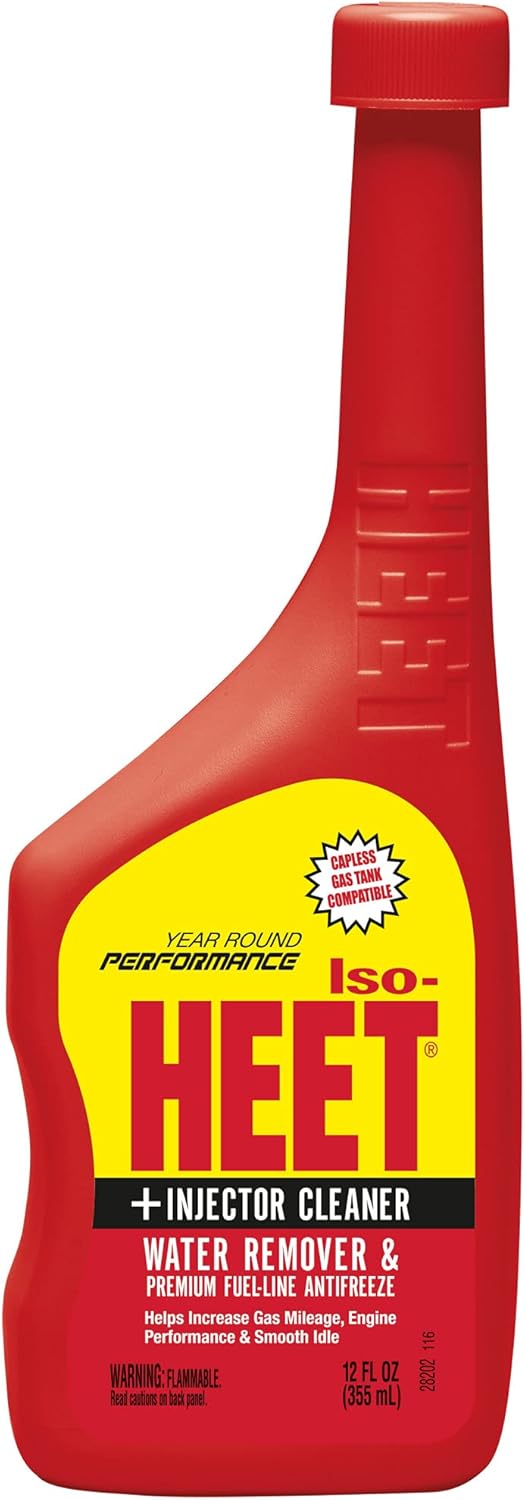 HEET Iso-HEET Water Remover & Gas Line Antifreeze, 12 oz
