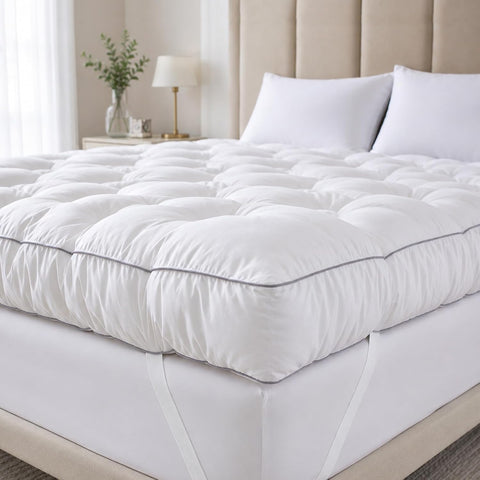 SHOUREN 5 Inch Memory Foam Mattress Topper King for Back Pain Relief
