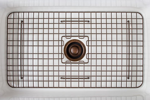 SinkSense Wren Antique Brown 27" x 15" Kitchen Sink Bottom Grid