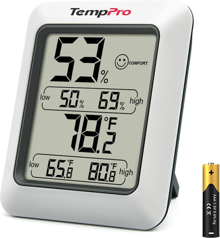TempPro TP50 Digital Hygrometer Indoor Thermometer Room Thermometer