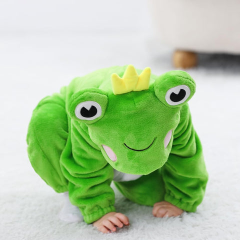 Baby Halloween Costumes For Kids Infant Toddler Boys Girls Animal Frog Onesie Pajamas Costume Cartoon Romper Outfit