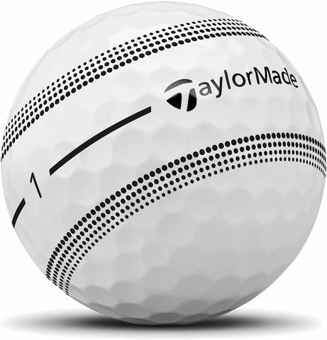 TaylorMade Tour Response Golf Balls, Enhanced 360° ClearPath Alignment, Speed Wrapped Core for Distance and Feel, Pack of 12