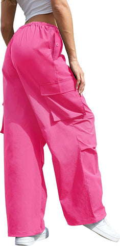 COPYLEAF Womens Cargo Pants Parachute Hiking Pants Baggy Y2k Clothes