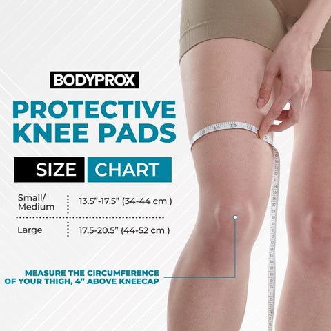 Bodyprox Protective Knee Pads, Thick Sponge Anti-slip Knee Sleeve