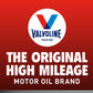 Valvoline Full Synthetic High Mileage with MaxLife Technology SAE 5W-30 Motor Oil 1 QT, Case of 6