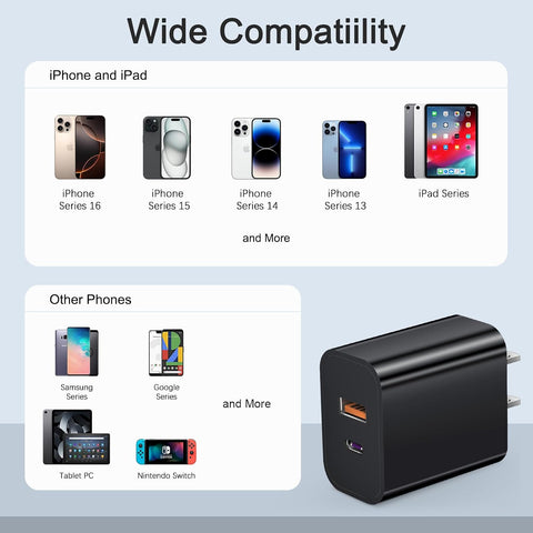 [4 Pack] USB C Charger Block Charging Block Type C Charger