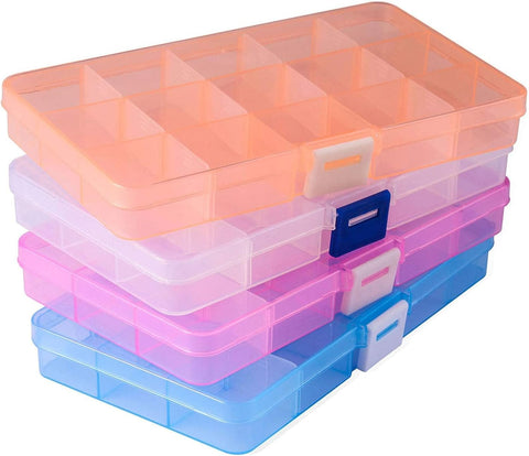 Opret Bead Organizer 15 Grids 4 Pack for Crafts