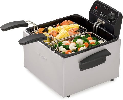 Presto 05466 Dual Basket Pro Fry Immersion Element Deep Fryer