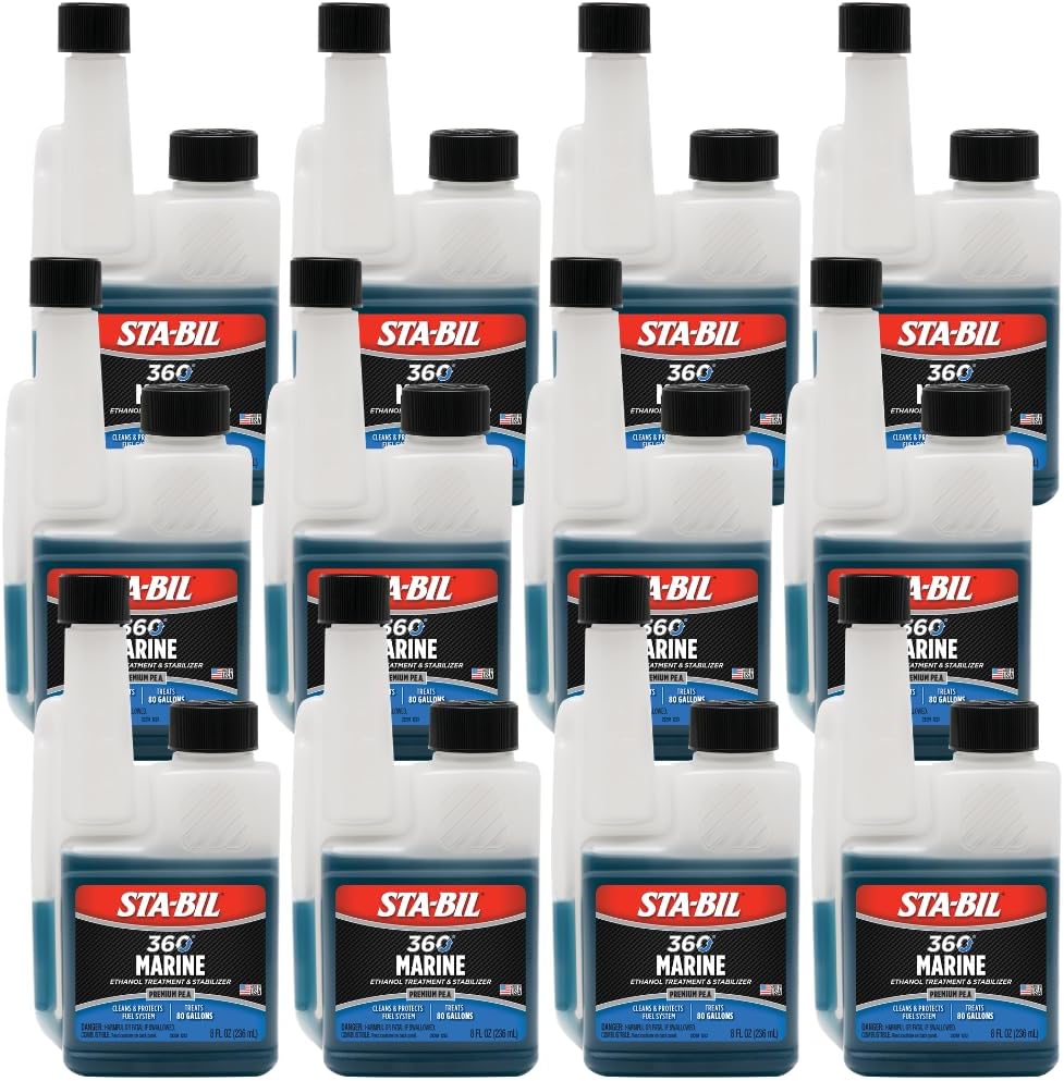 STA-BIL 360 Marine Ethanol Treatment and Fuel Stabilizer - Prevents Corrosion - Helps Clean Fuel System For Improved In-Season Performance - Treats Up To 80 Gallons, 8 fl. oz. (22260)