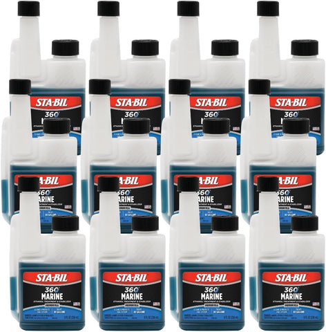 STA-BIL 360 Marine Ethanol Treatment and Fuel Stabilizer - Prevents Corrosion - Helps Clean Fuel System For Improved In-Season Performance - Treats Up To 80 Gallons, 8 fl. oz. (22260)
