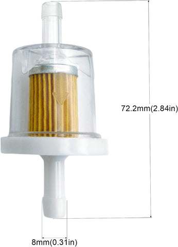 Strongthium 691035 493629 1/4" 40 Micron Inline Fuel Filter Kit