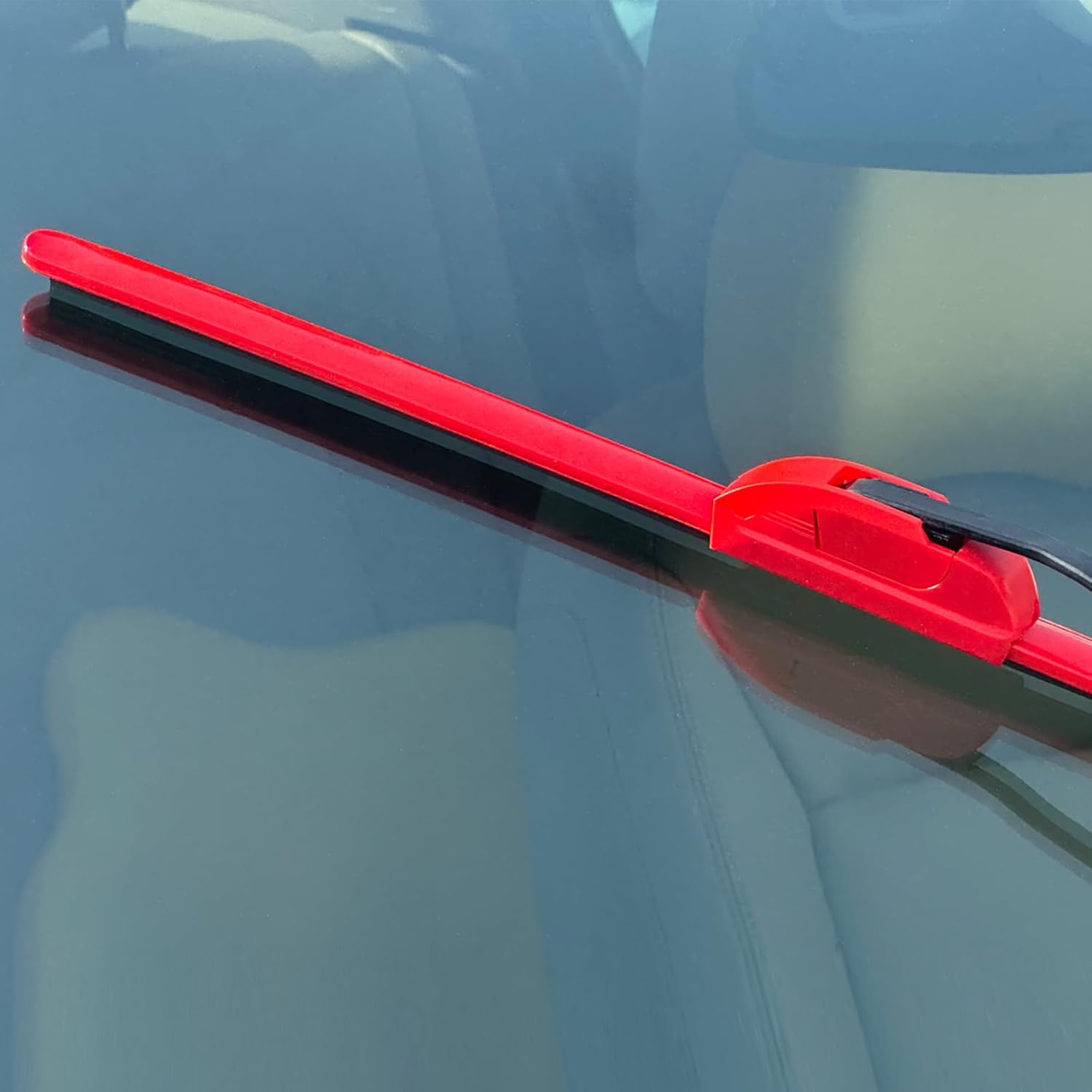 OEM Quality 15" + 15" PARRATI Red Windshield Wiper Blades (Set of 2)