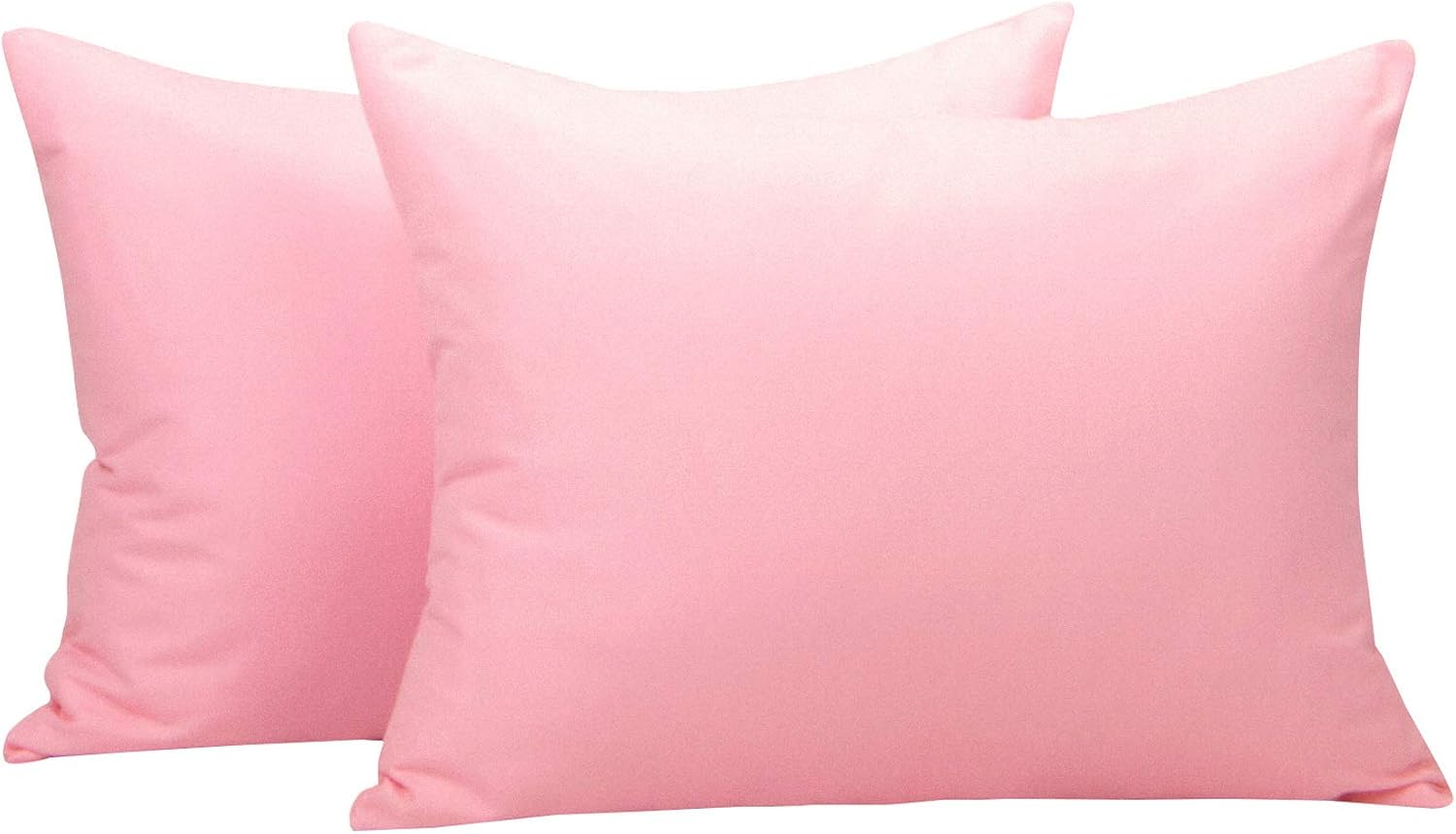 NTBAY Toddler Microfiber Pillowcases, Set of 2, Zipper, Pink