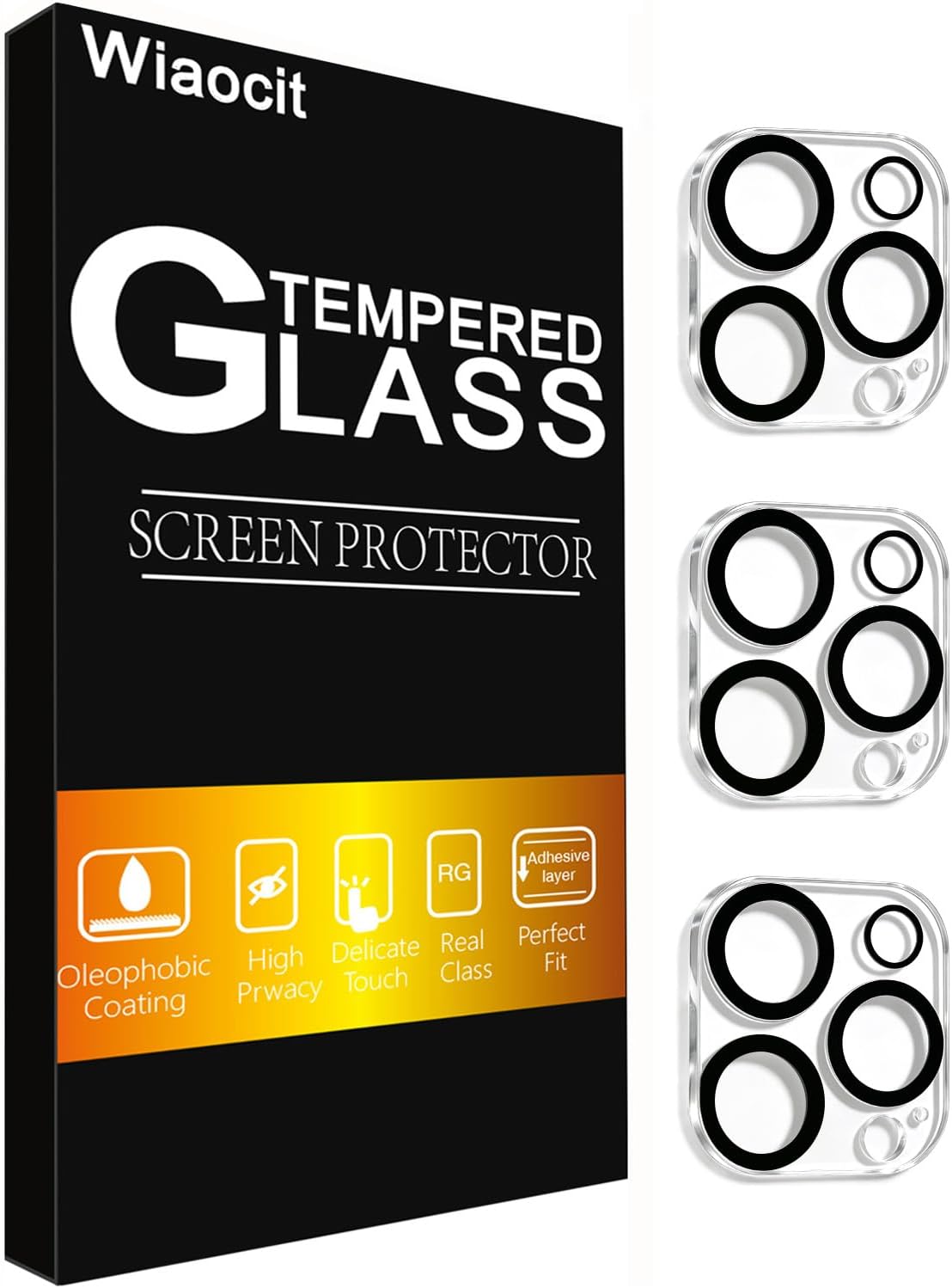 Wiaocit Camera Lens Protector for iPhone 15 Pro/iPhone 15 Pro Max