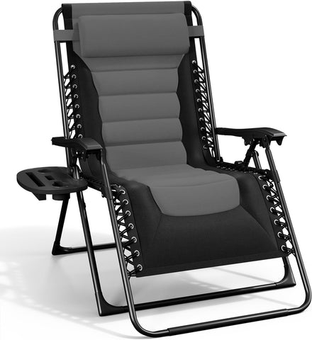 Nestl Padded Oversized Zero Gravity Chair, XL Folding Outdoor Lounge Chair