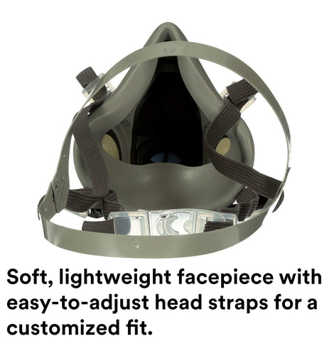 3M Half Facepiece Reusable Respirator 6200, NIOSH, Medium