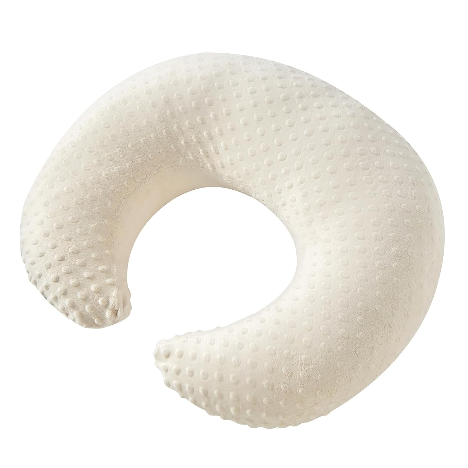 ESEN Plus Size Nursing Pillow and Body Positioner for Breast Feeding and Bottle Feeding, Ultra Soft Baby Breastfeeding Pillows with Removable Nursing Pillow Cover for Mom and Baby (Beige)