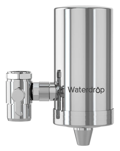 Waterdrop FC-06 Water Filter for Sink Faucet, 360° Rotating Stainless Steel