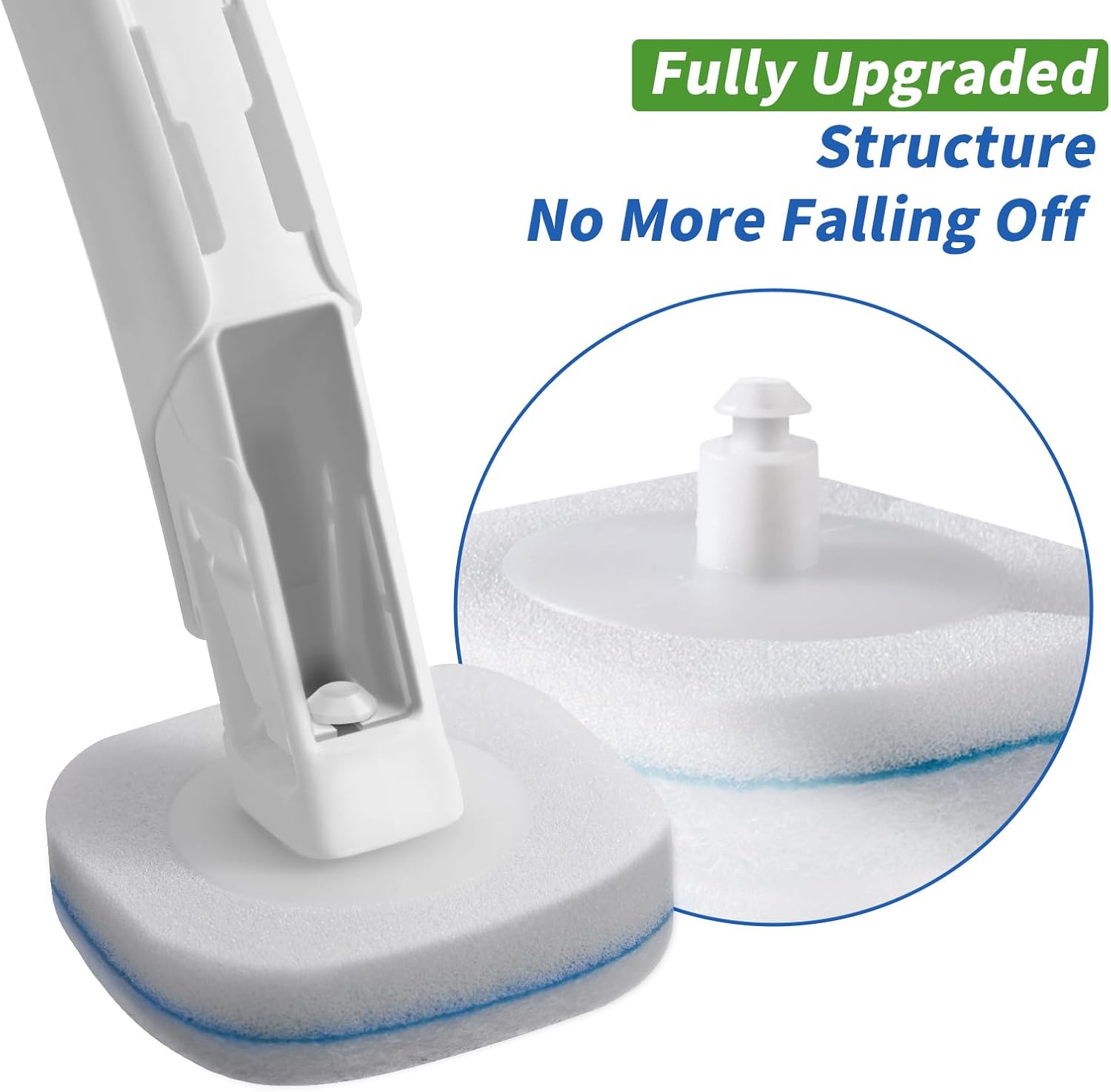 oshang Disposable Toilet Brush 2 Pack- Toilet Bowl Cleaner, Toilet Cleaning Supplies, Toilet Brush with Holder, 28 Refills for Deep Cleaning and Hygienic Bathroom Maintenance
