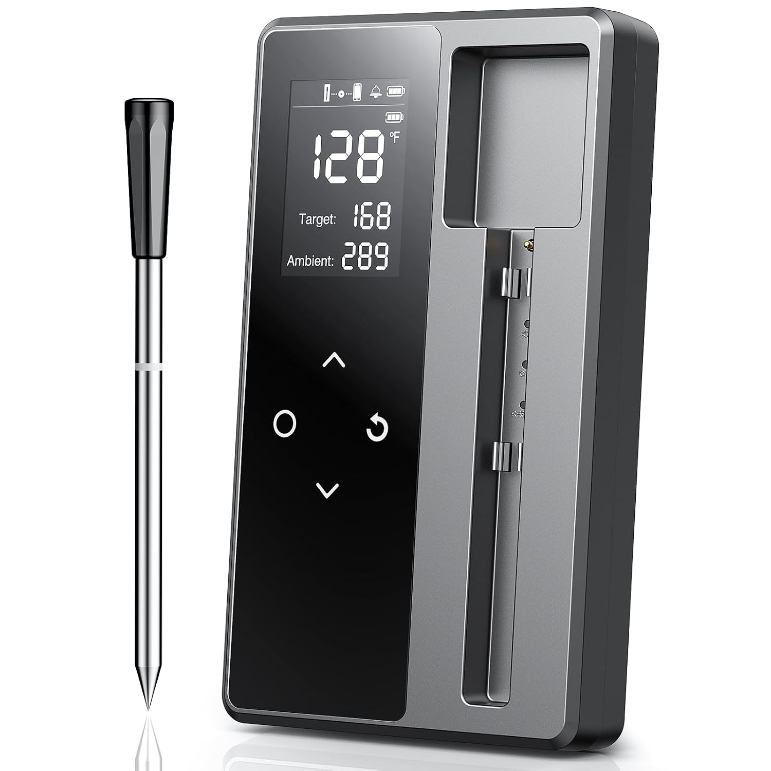 Wireless Meat Thermometer Digital, Smart Bluetooth Instant Read, Grey
