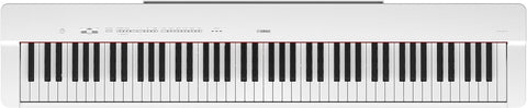 Yamaha P225 88-Key Digital Piano with Weighted Keys, Portable Design, Keyboard, Music Rest, Sustain Foot Switch, and Built-In Speakers, White (P225WH)