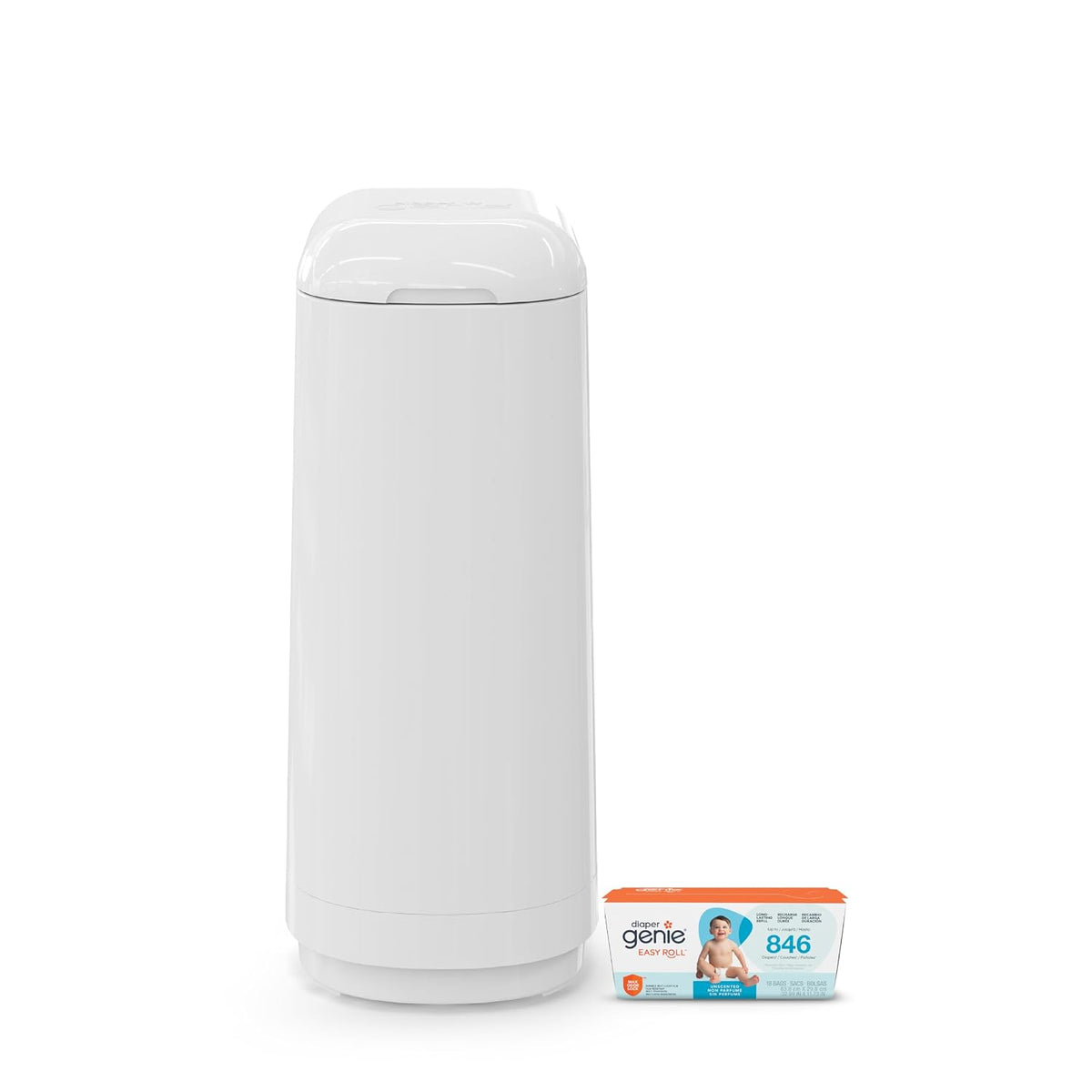 Diaper Genie Essence Diaper Pail with Easy Roll Refill (18 Bags)