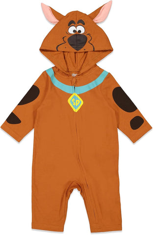 Scooby-Doo! Zip Up Cosplay Coverall Newborn to Adult Sizes (0-6 Months - 2XL)