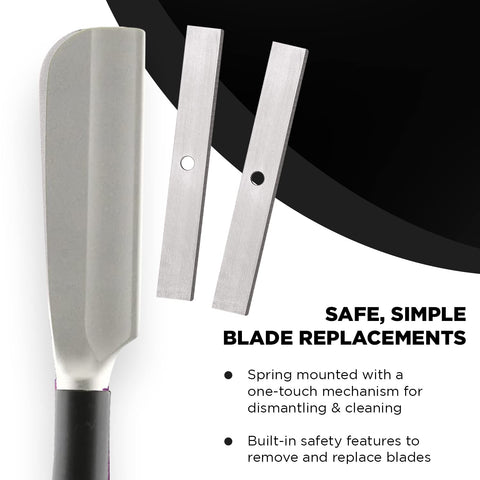 Feather Artist Club Black SS Straight Razor - Straight Razor for Single Straight Edge Barber Razor Blades - Professional Shaving Razor for Men - Made in Japan