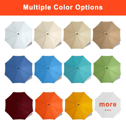MASTERCANOPY 9 ft Replacement Canopy for 8 Ribs - Navy Blue