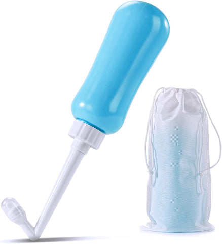 Portable Bidet Travel Large Capacity 15.8oz Personal Toilet Handheld Blue