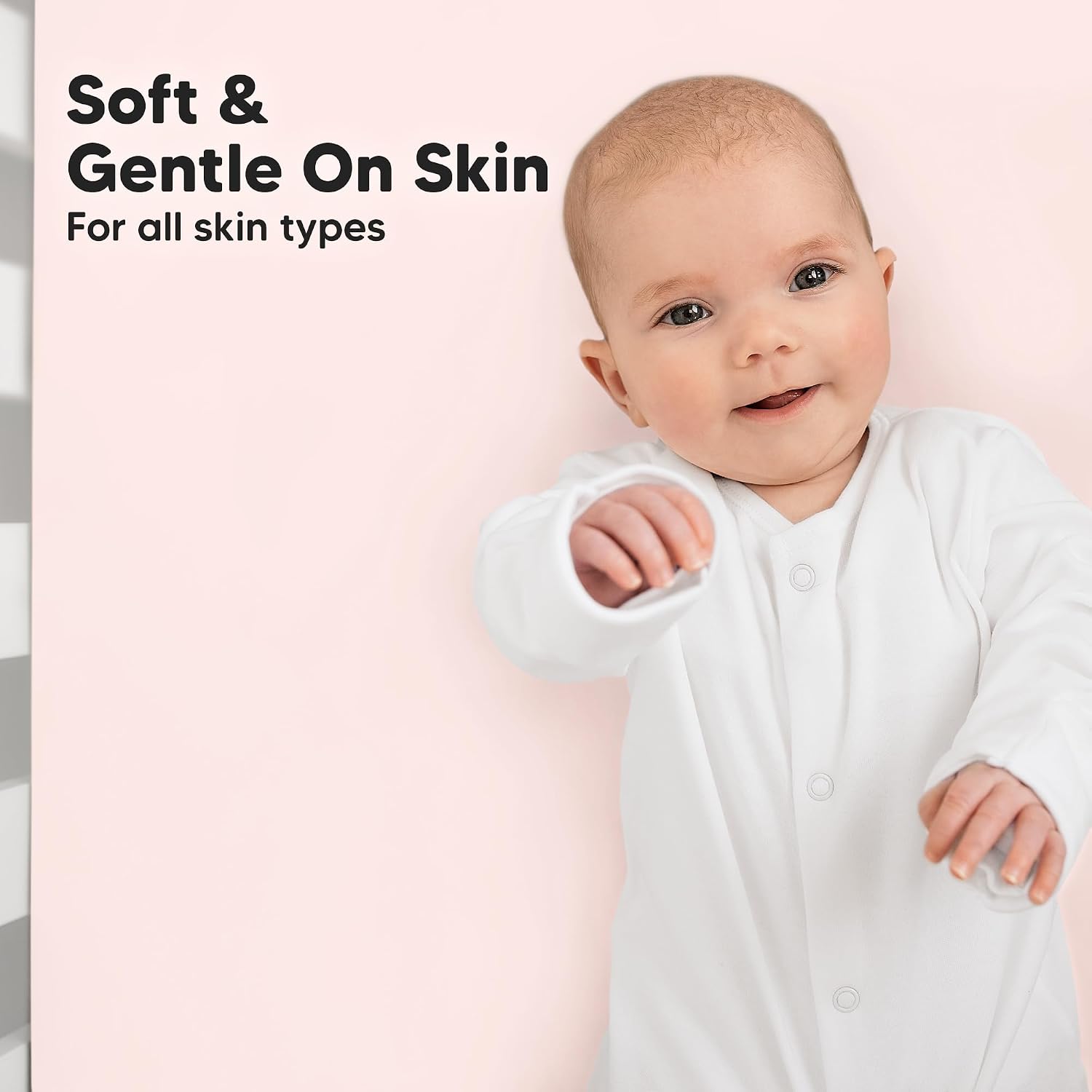KeaBabies 2-Pack Baby Crib Sheets for Boys, Girls, 52x28 Fitted (Mist Rose)