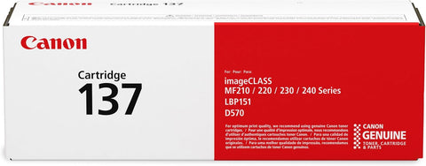 Canon Genuine 137 Black Toner Cartridge Compatible with LBP151dw, MF210 Series, MF220 Series, MF230 Series, MF240 Series, D570