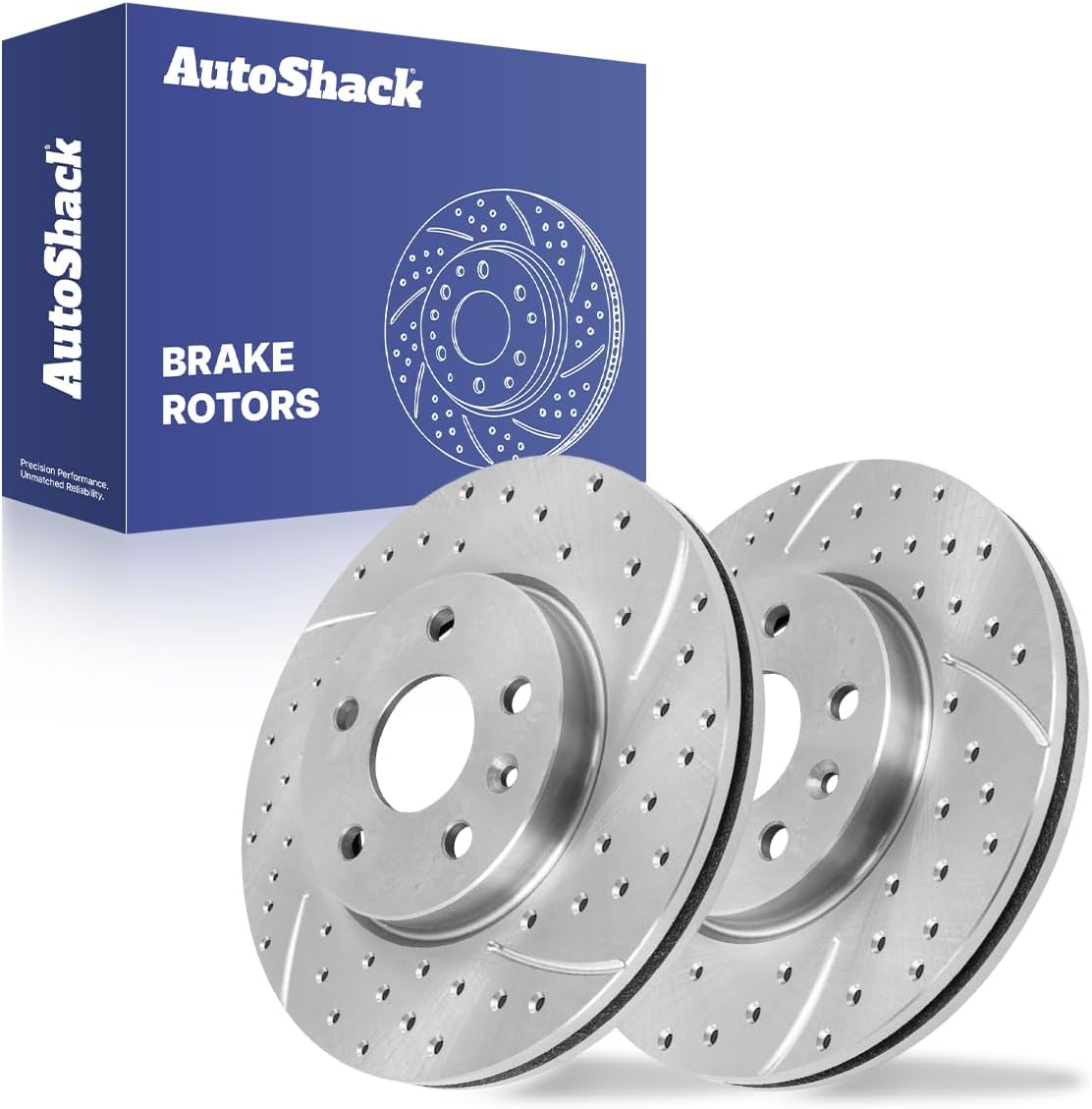 AutoShack Front Zinc Coated Rotors 10.87" (276 mm) for Chevy Cruze 2019