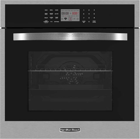 Hamilton Beach, 23.5" Front Control Range, Built-in Electric Wall Oven, Stainless Steel