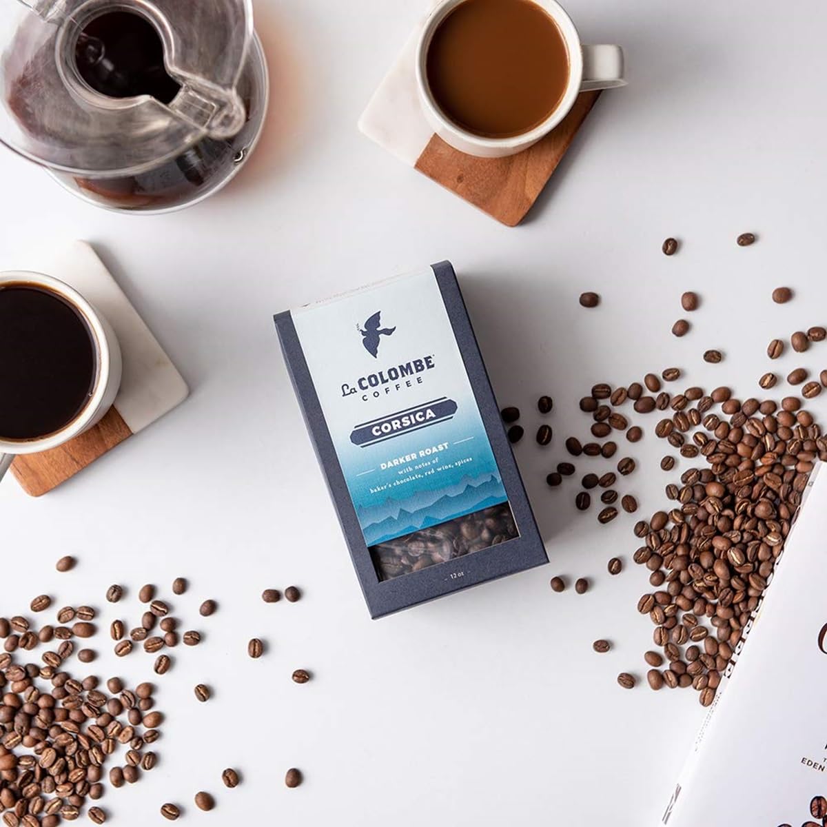 La Colombe Corsica Dark Roast Ground Coffee - 12 Ounce (Pack of 4)