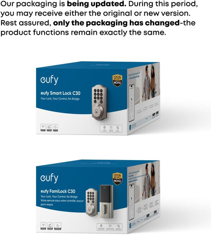 eufy Security Smart Lock C30, Keyless Entry Door Lock, Built-in Wi-Fi