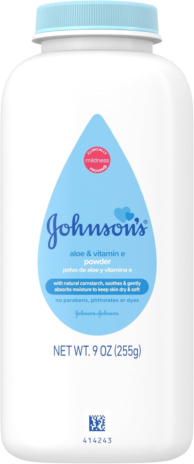 Johnson's Baby Naturally Derived Cornstarch Baby Powder, 1.5 oz