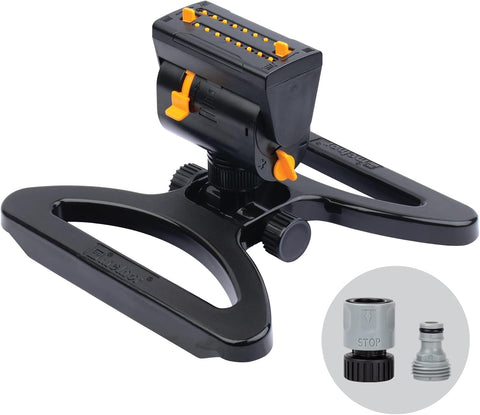 Melnor MiniMax Turbo Sprinkler, 4000 Sq Ft: 360°, Flow, Width, Range Adjust