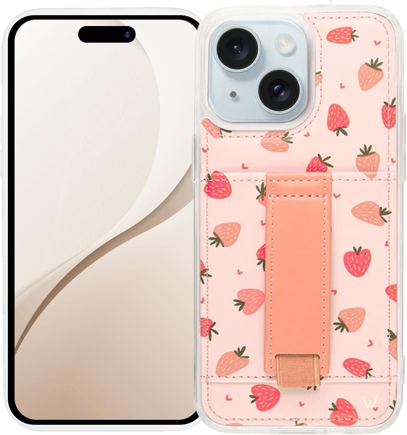 Walli Cases Wallet Phone Case for iPhone 13, Card Holder Kickstand
