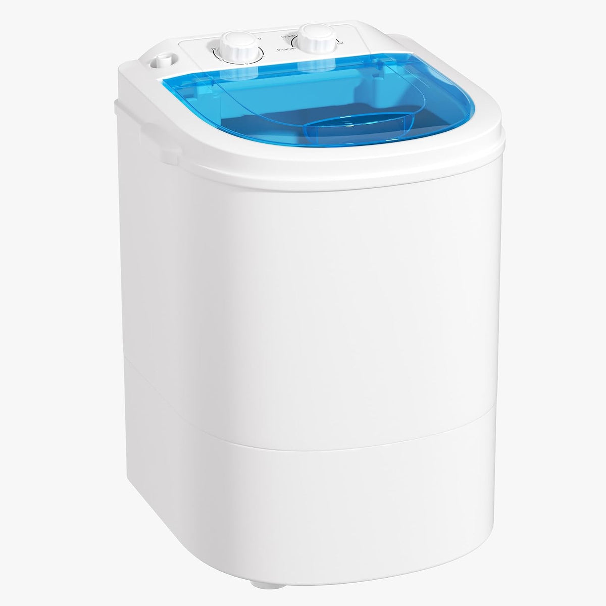Bonusall Portable Washing Machine, 6.6 Lbs Mini Small Washer Machine, Single Tub Laundry Washer for Apartments, Dorms,Traveling, RV, Blue