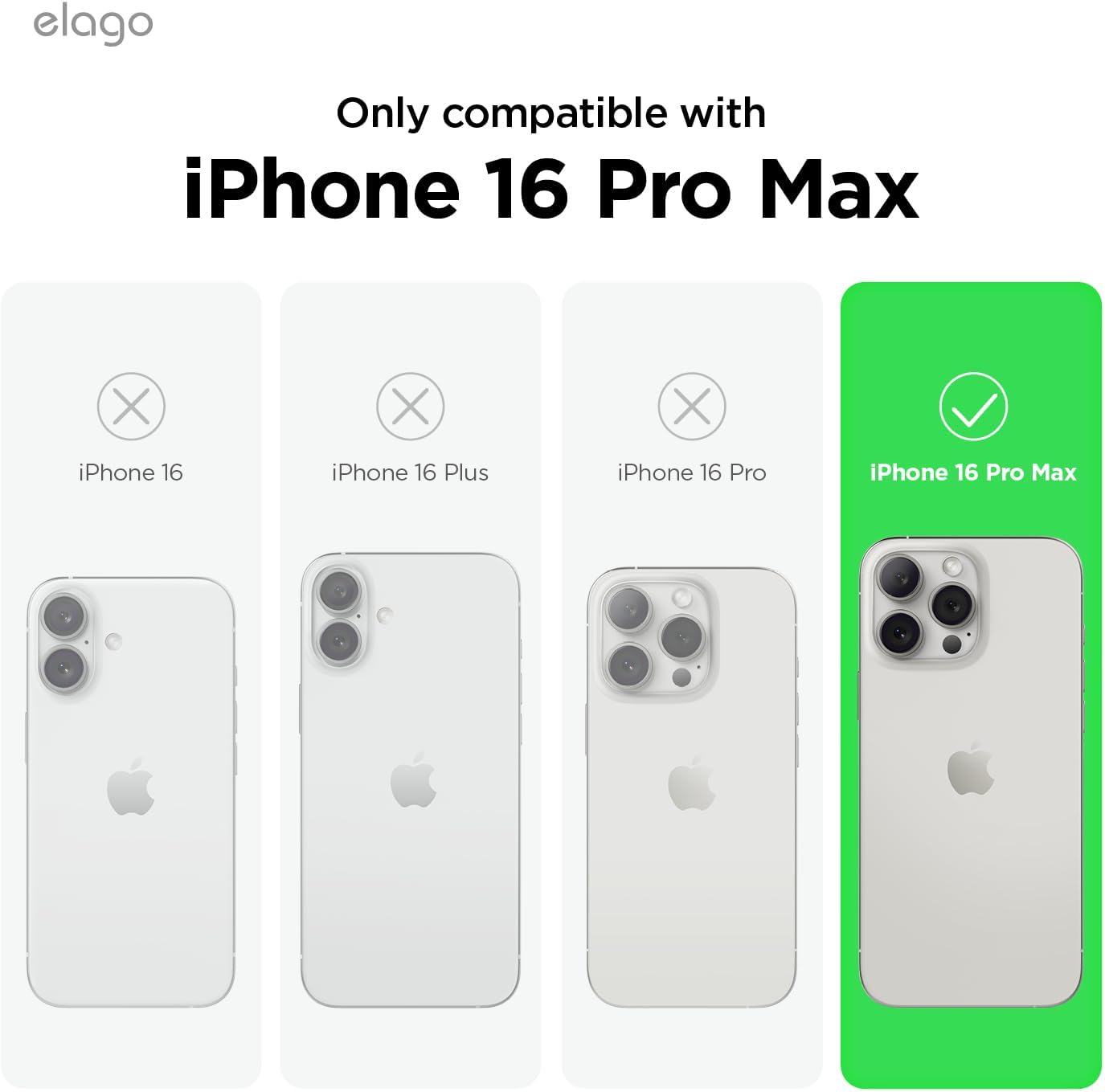 elago Premium Magnetic Silicone Case for iPhone 16 Pro Max