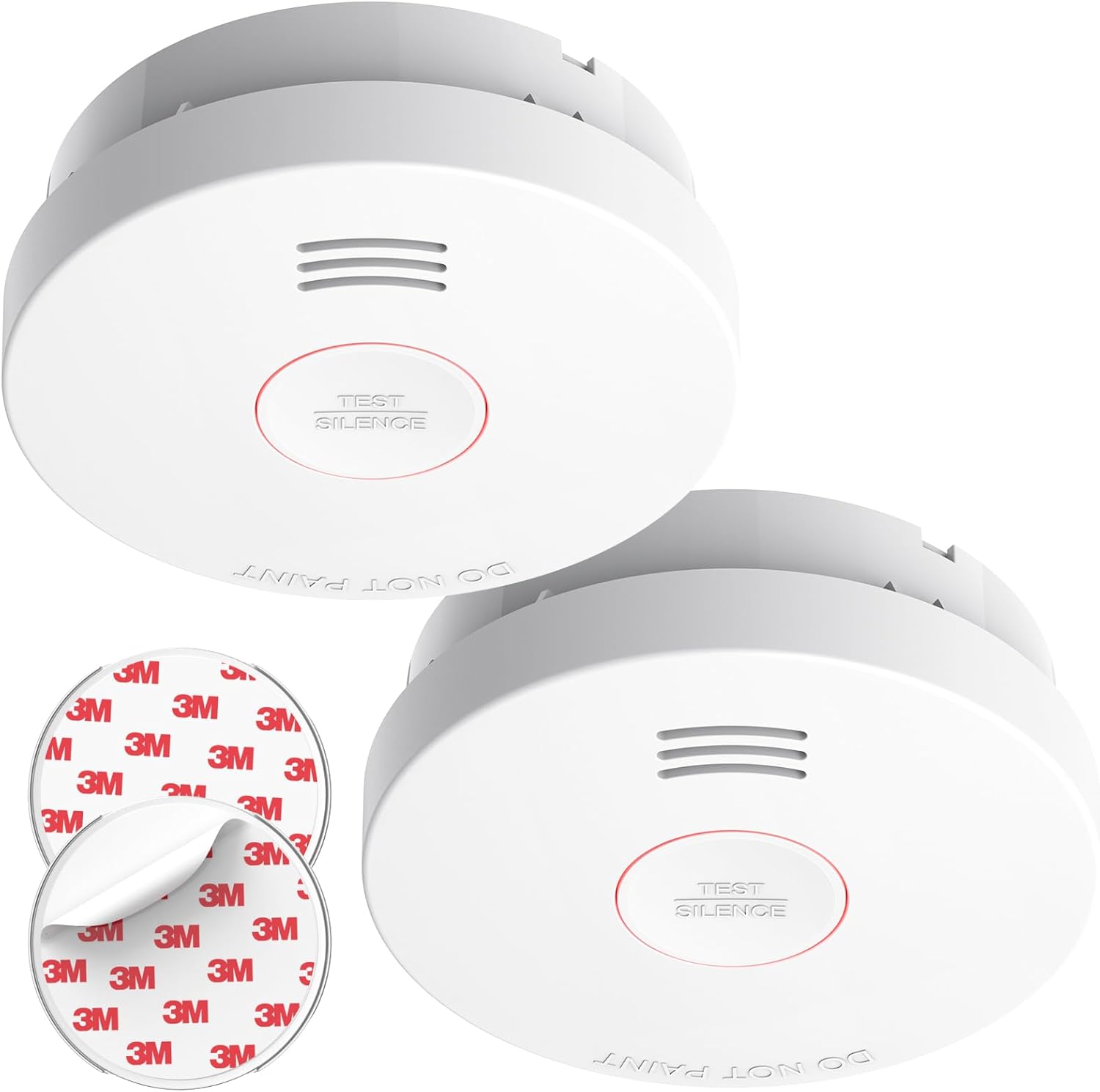 SITERLINK Smoke Detectors 10 Year Battery Backup,GS525A 2 Pack