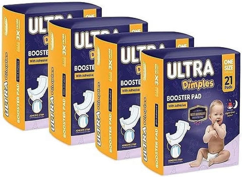 Inspire Ultra Dimples Diaper Booster Pads | Our Most Absorbent Diaper Inserts Ever | Diaper Pads Inserts Overnight or Daytime | Diaper Liners Turn Any Diaper into Super Overnight Diapers for Babies