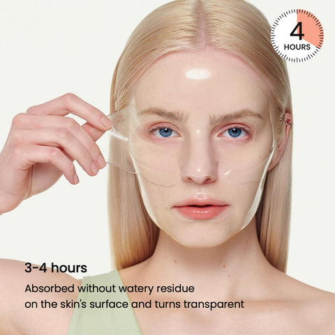 BIODANCE Refreshing Sea kelp Real Deep Mask, Overnight Hydrogel Mask, Calming, Oil & Sebum Control, Blemish Care 1.19oz(34g) x 4ea