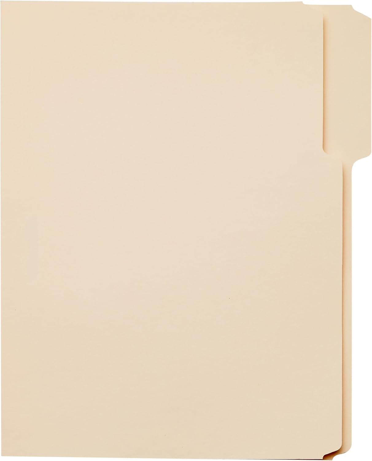 Amazon Basics Sturdy File Folders with Reinforced Tabs for Filing and Organization, 1/3-Cut Tab, Assorted Positions, Letter Size, 8.5x11 inches, Manila, 100-Pack