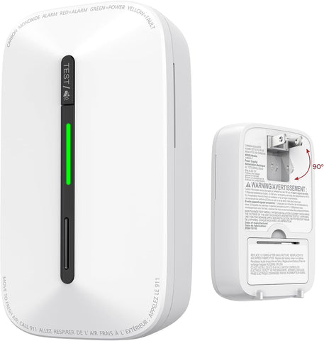 Siterlink Carbon Monoxide Detectors Plug in,10 Year Replaceable Battery