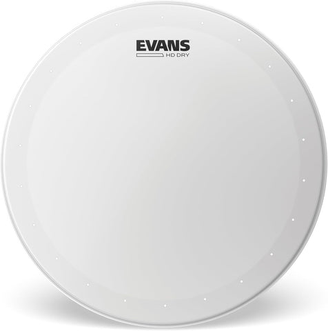 Evans Genera HD Dry Snare Drum Head - 14 Snare Drum Head - Featuring Vent Holes to Control Sustain & Tighten Sound - Overtone Control - Coated with 2 Plies - 14 Inch